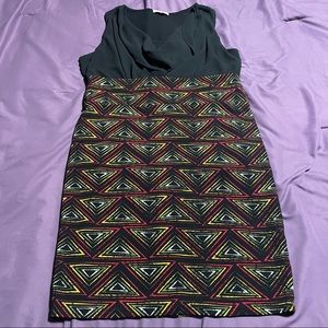 Lularoe Cassie skirt, triangle pattern